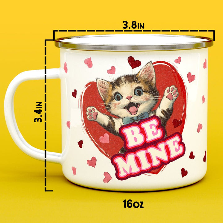 Be Mine Cat Camp Mug - Loftipop