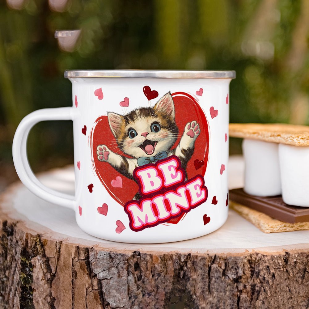 Be Mine Cat Camp Mug - Loftipop