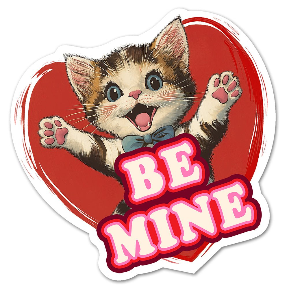 Be Mine Cat Sticker - Loftipop
