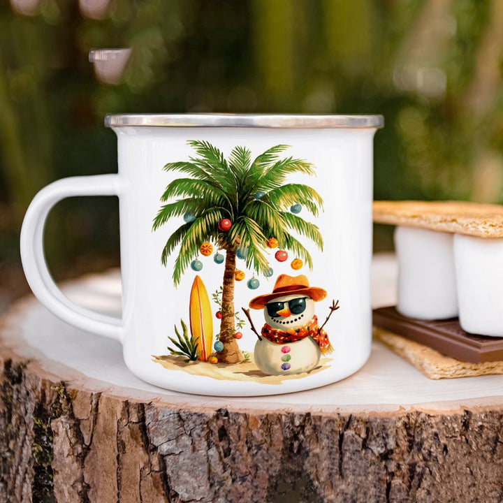 Beach Snowman Camp Mug - Loftipop