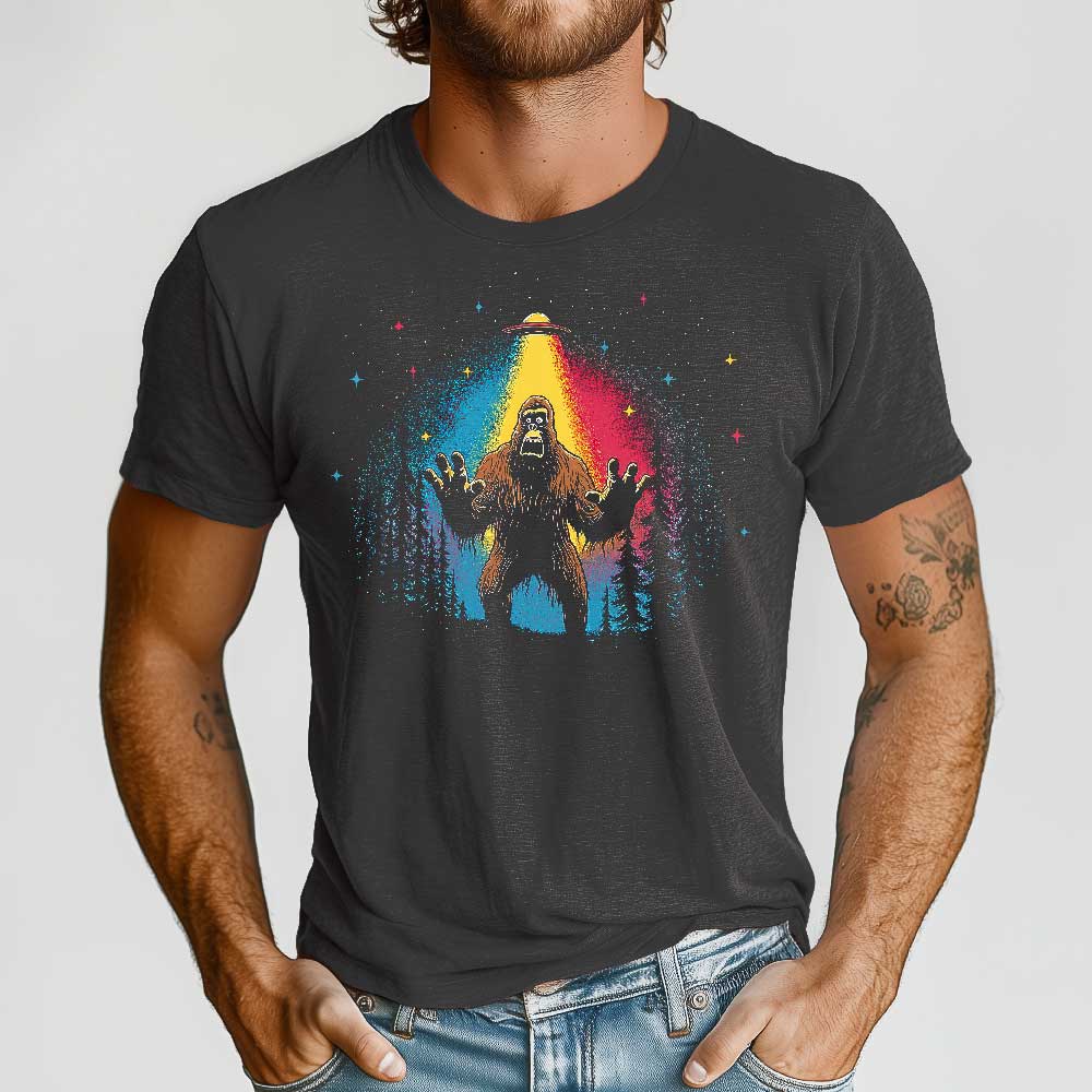 Bigfoot UFO Crewneck Tshirt - Loftipop