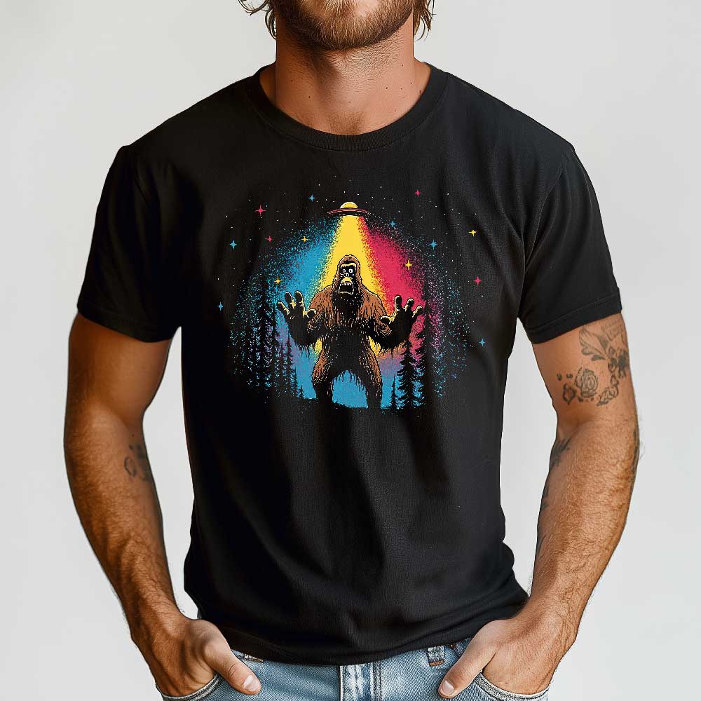 Bigfoot UFO Crewneck Tshirt - Loftipop