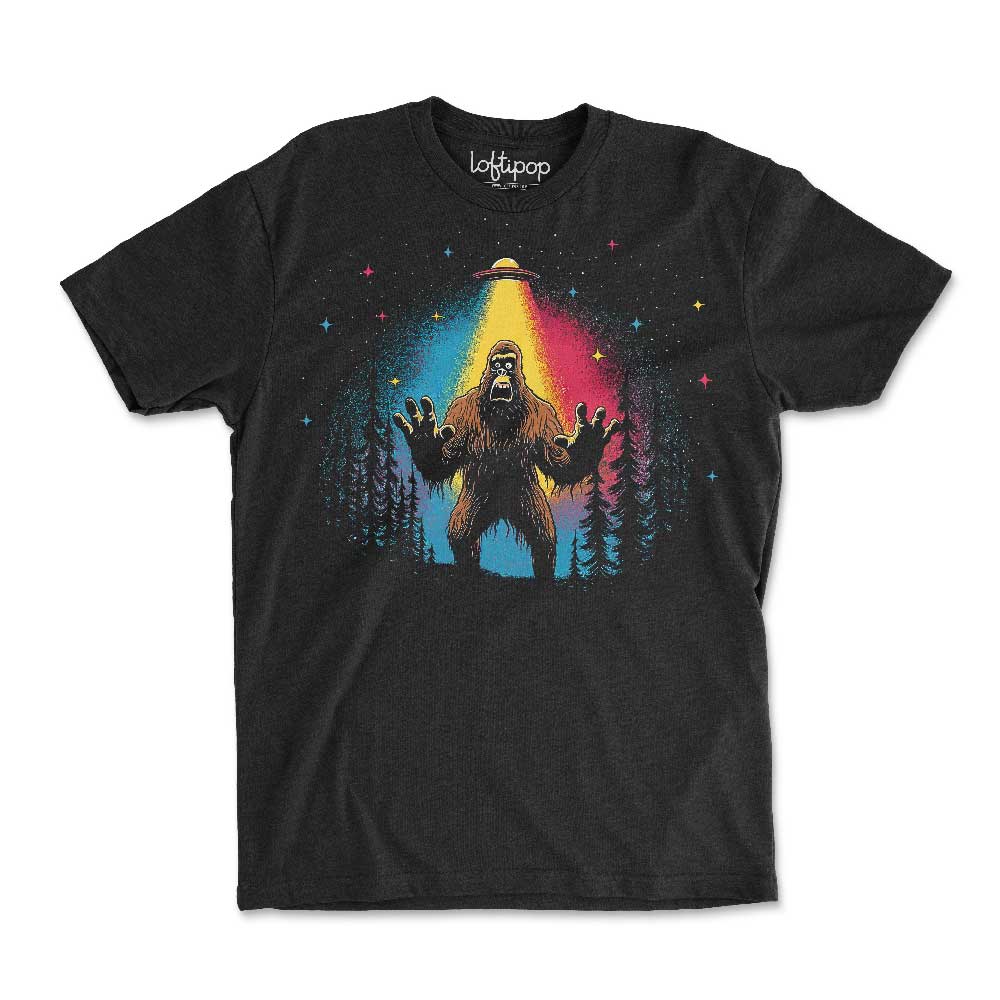 Bigfoot UFO Crewneck Tshirt - Loftipop