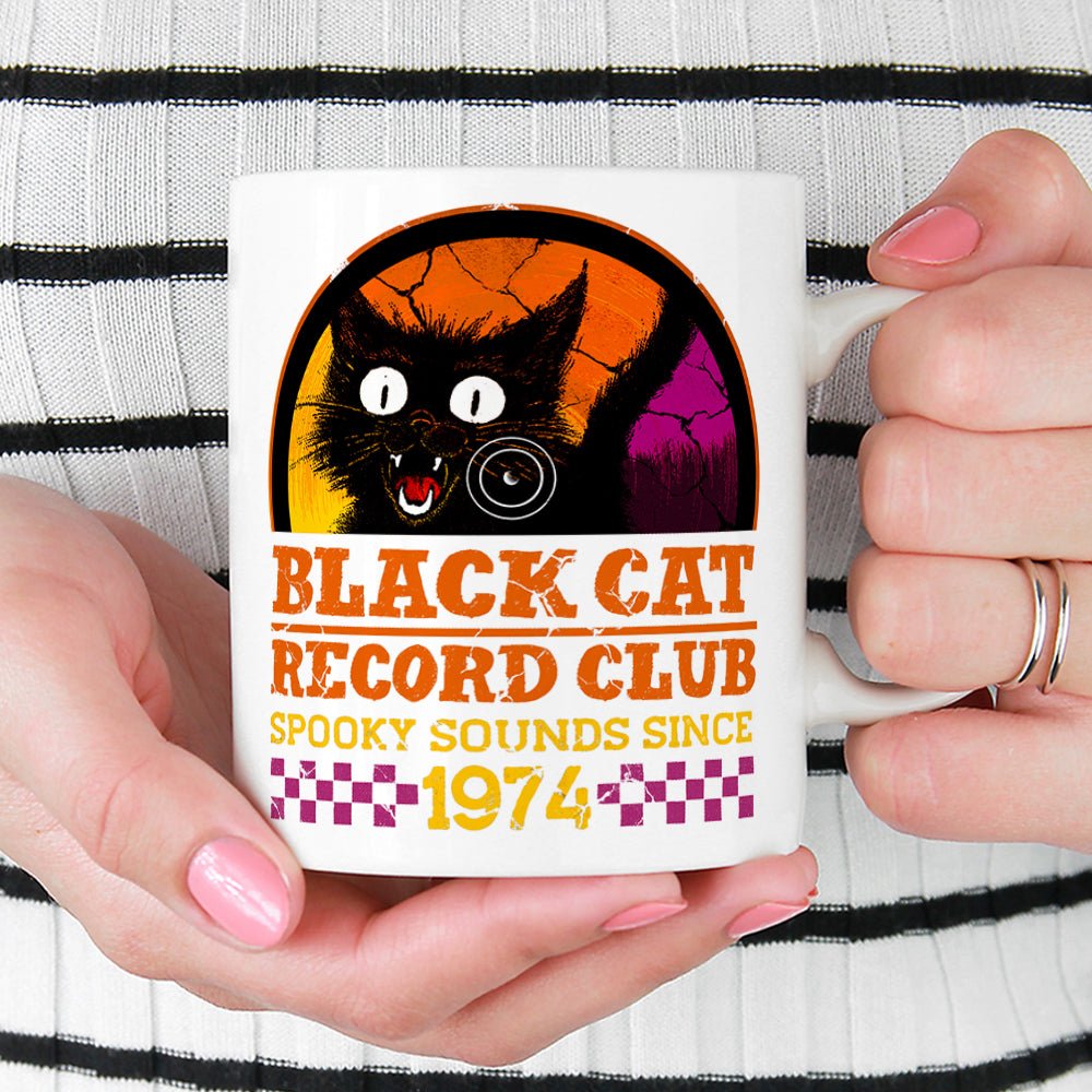 Black Cat Record Club Mug - Loftipop