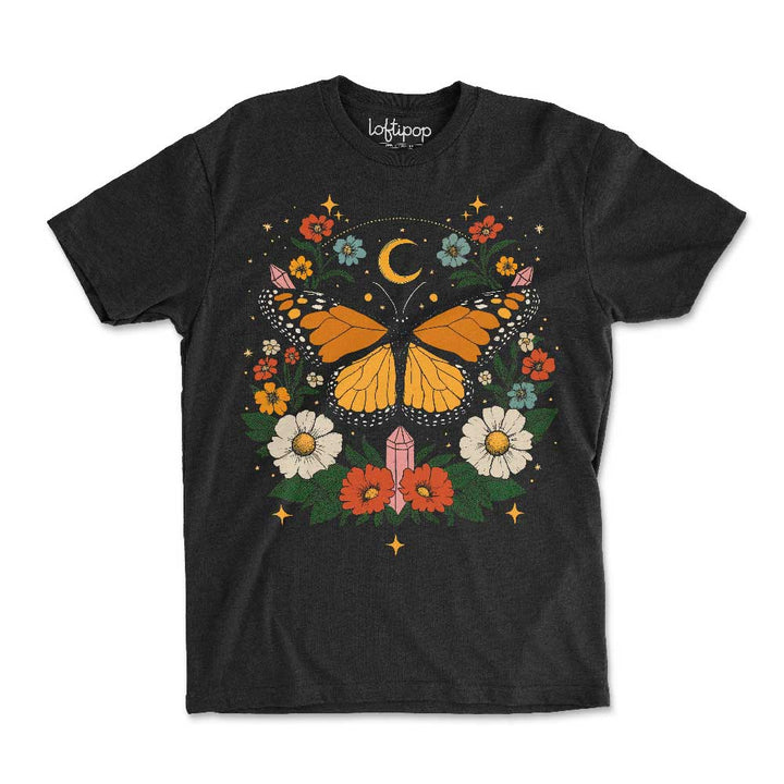 Boho Butterfly Crewneck Tshirt - Loftipop