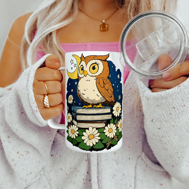 Book Owl Insulated Travel Mug - Loftipop