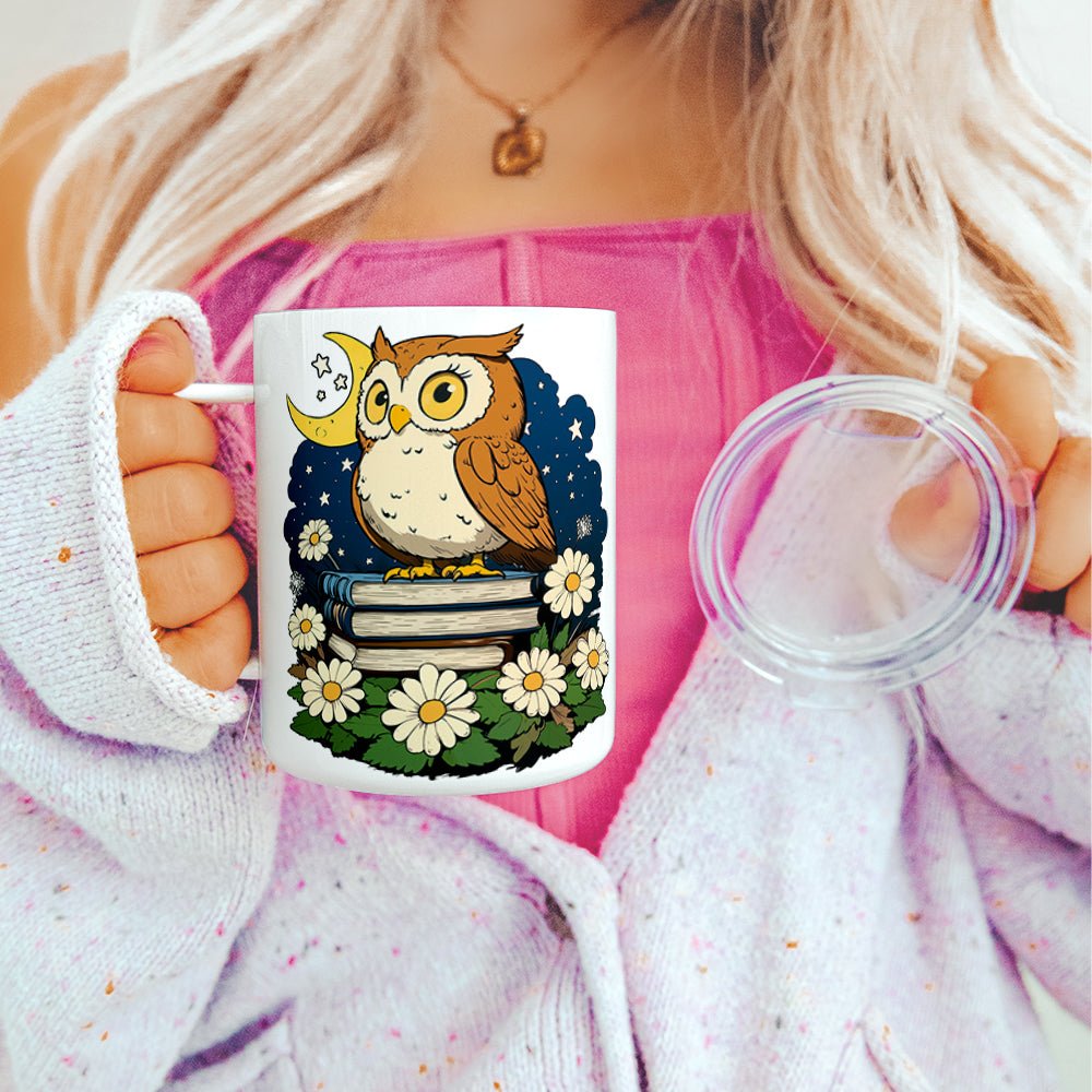 Book Owl Insulated Travel Mug - Loftipop