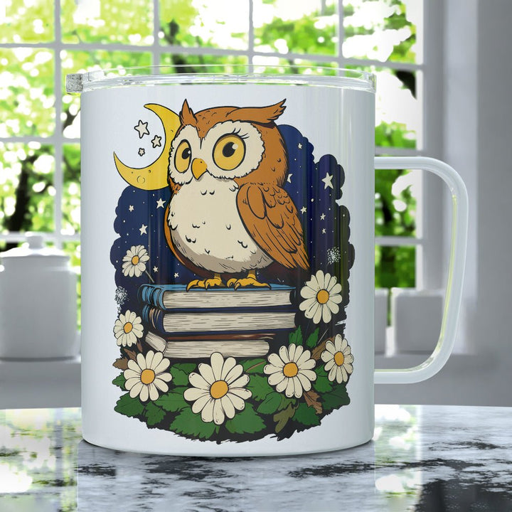 Book Owl Insulated Travel Mug - Loftipop