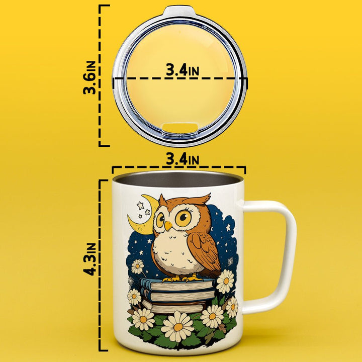 Book Owl Insulated Travel Mug - Loftipop