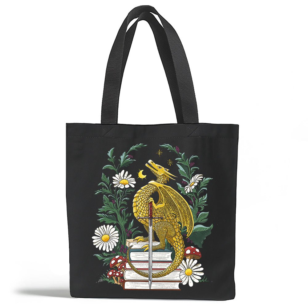 Bookish Dragon Tote Bag - Loftipop