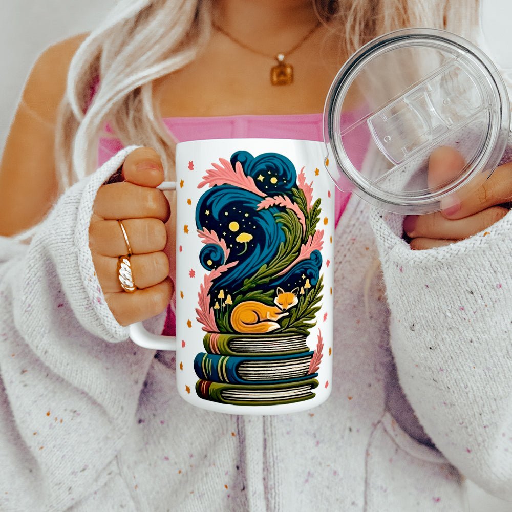 Bookish Fox Insulated Travel Mug - Loftipop