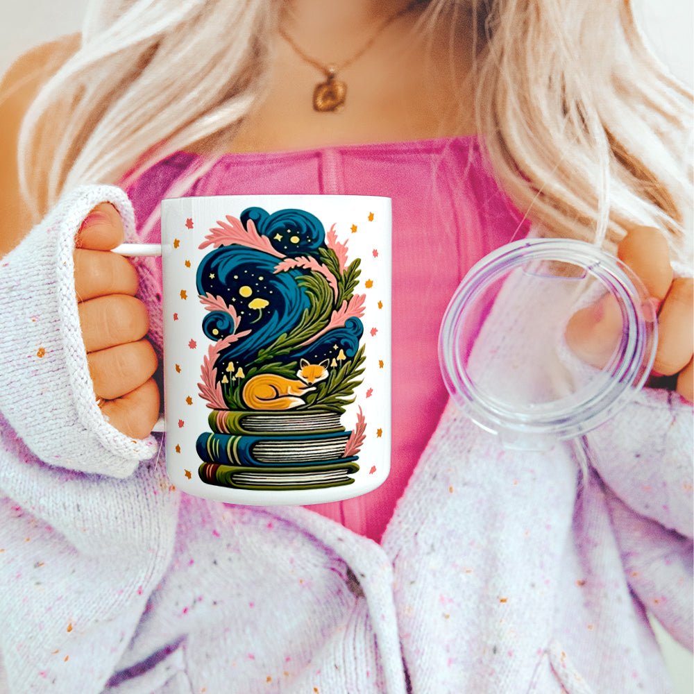 Bookish Fox Insulated Travel Mug - Loftipop