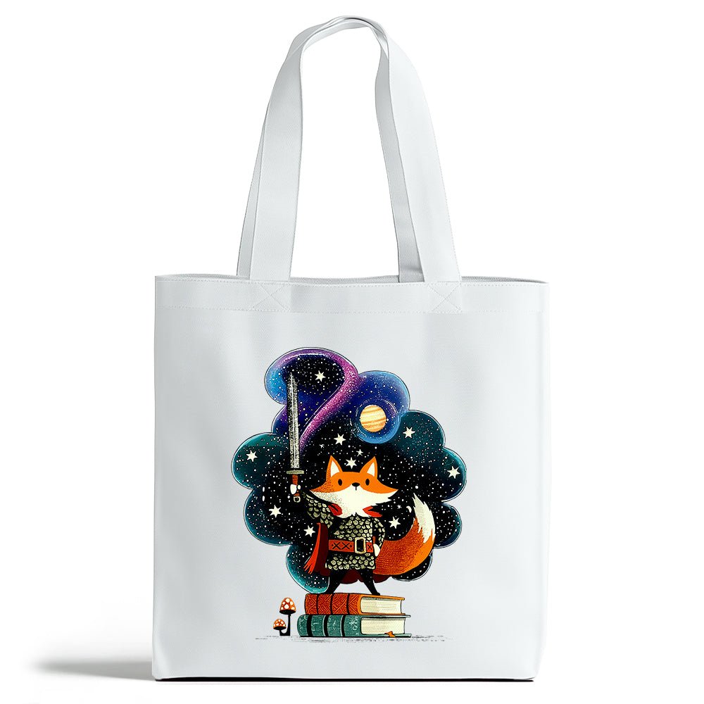 Bookish Fox Knight Tote Bag - Loftipop