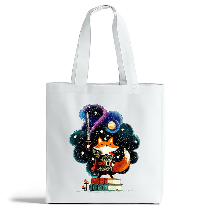 Bookish Fox Knight Tote Bag - Loftipop