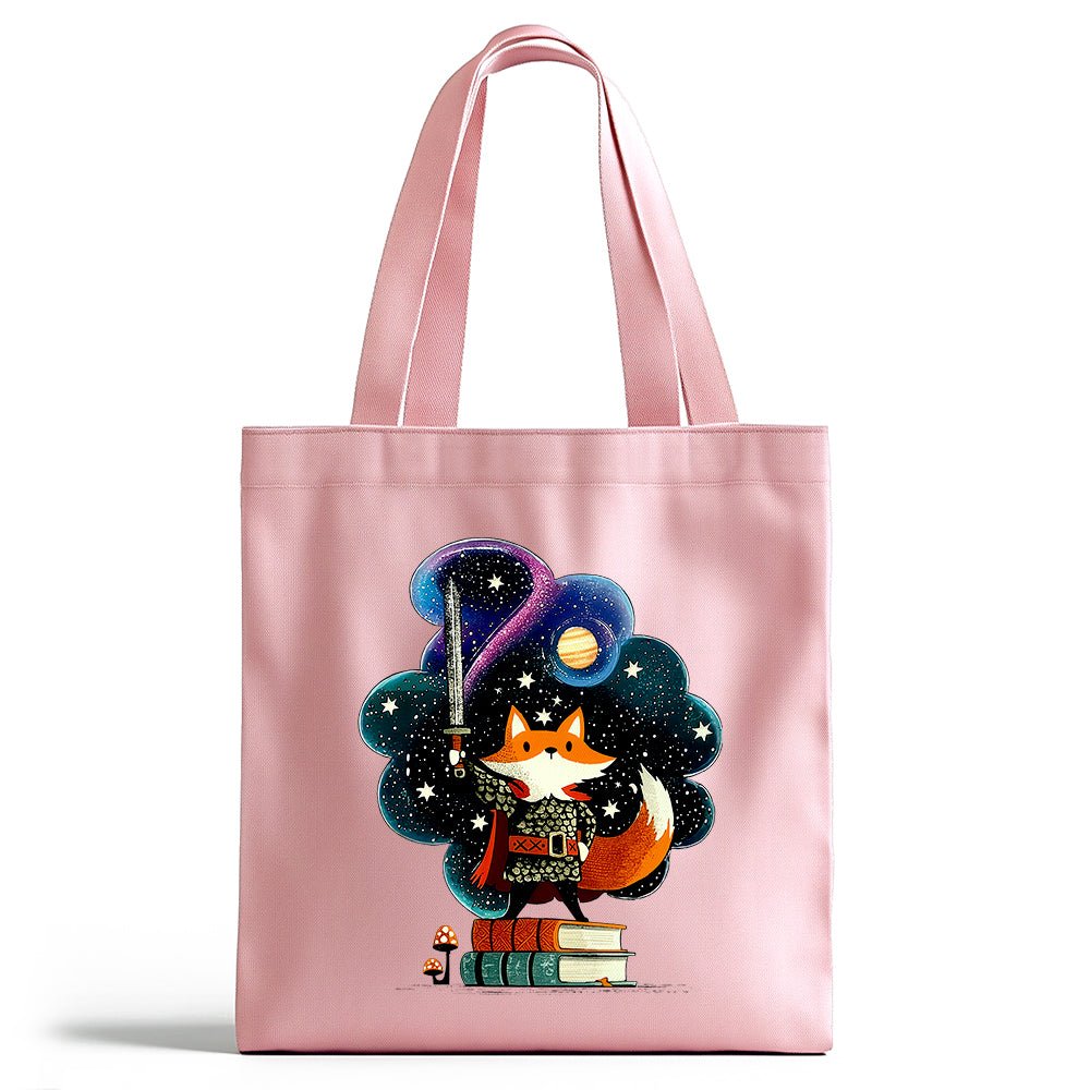 Bookish Fox Knight Tote Bag - Loftipop