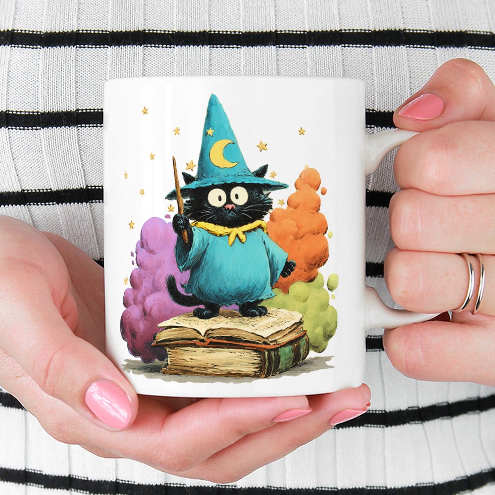 Bookish Wizard Cat Mug - Loftipop