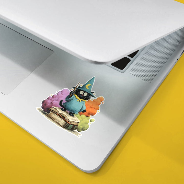 Bookish Wizard Cat Sticker - Loftipop