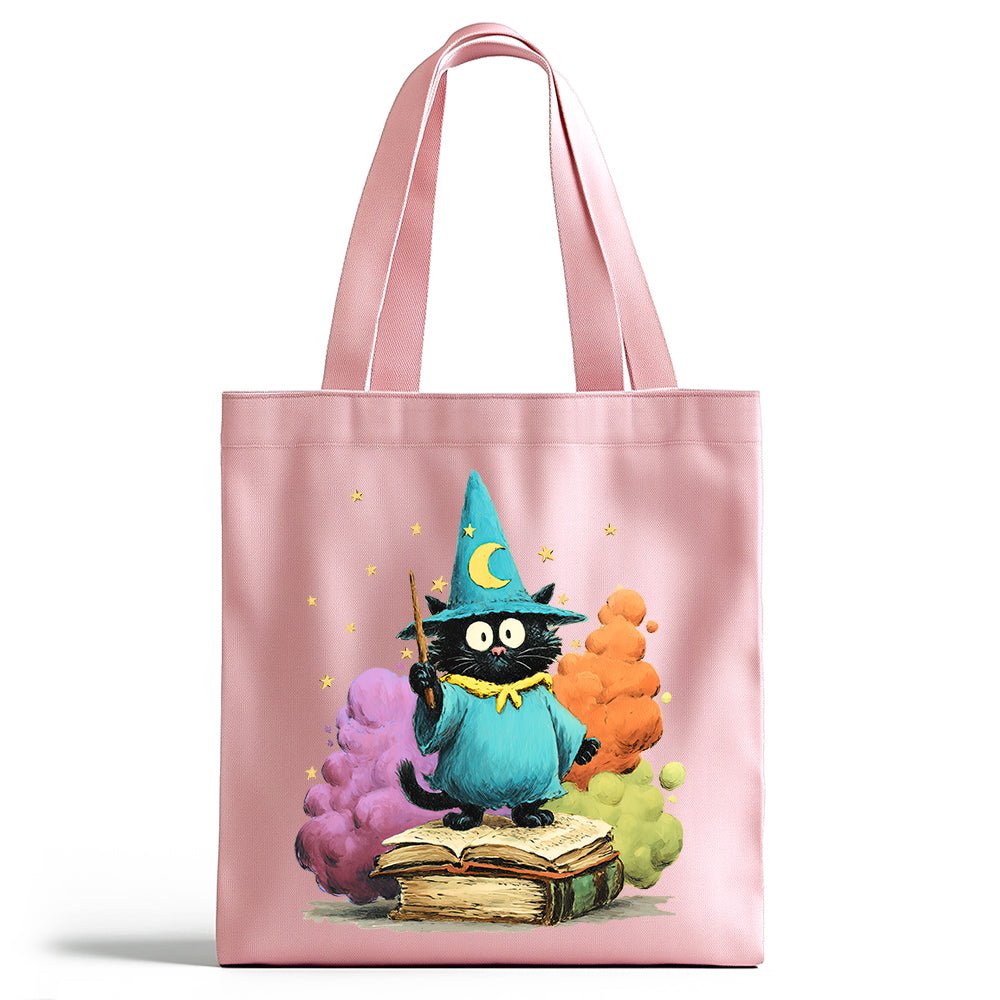 Bookish Wizard Cat Tote Bag - Loftipop