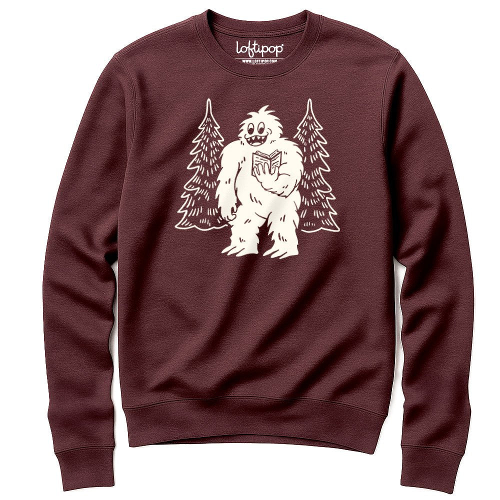 Bookish Yeti Crewneck Sweatshirt - Loftipop
