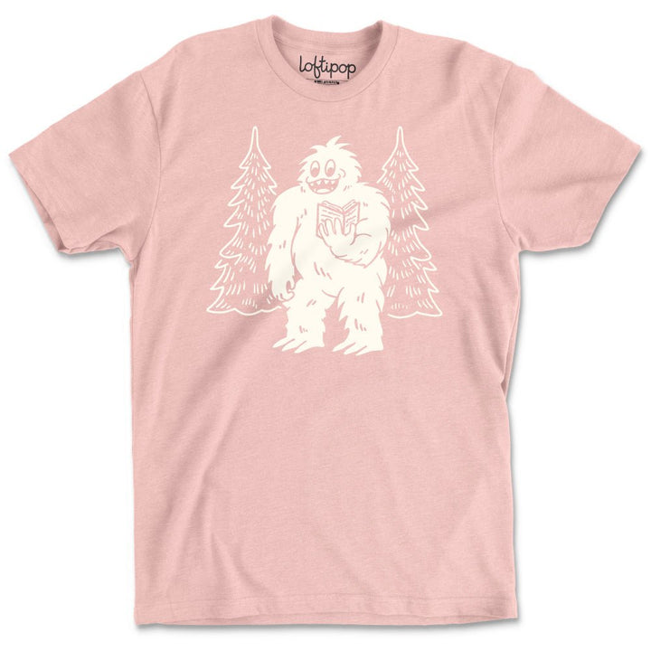 Bookish Yeti Crewneck T-Shirt - Loftipop