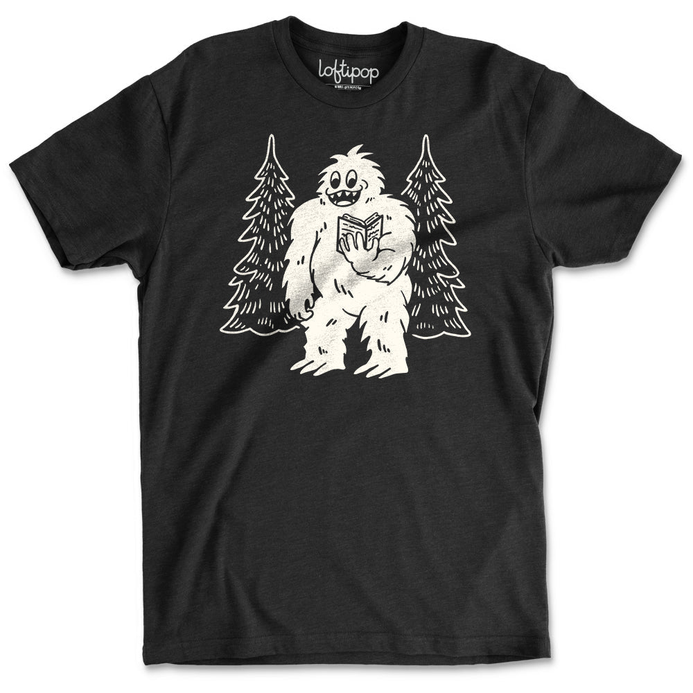 Bookish Yeti Crewneck T-Shirt - Loftipop