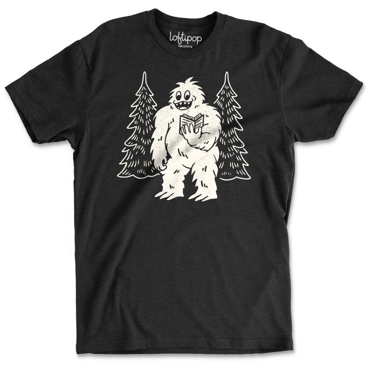 Bookish Yeti Crewneck T-Shirt - Loftipop