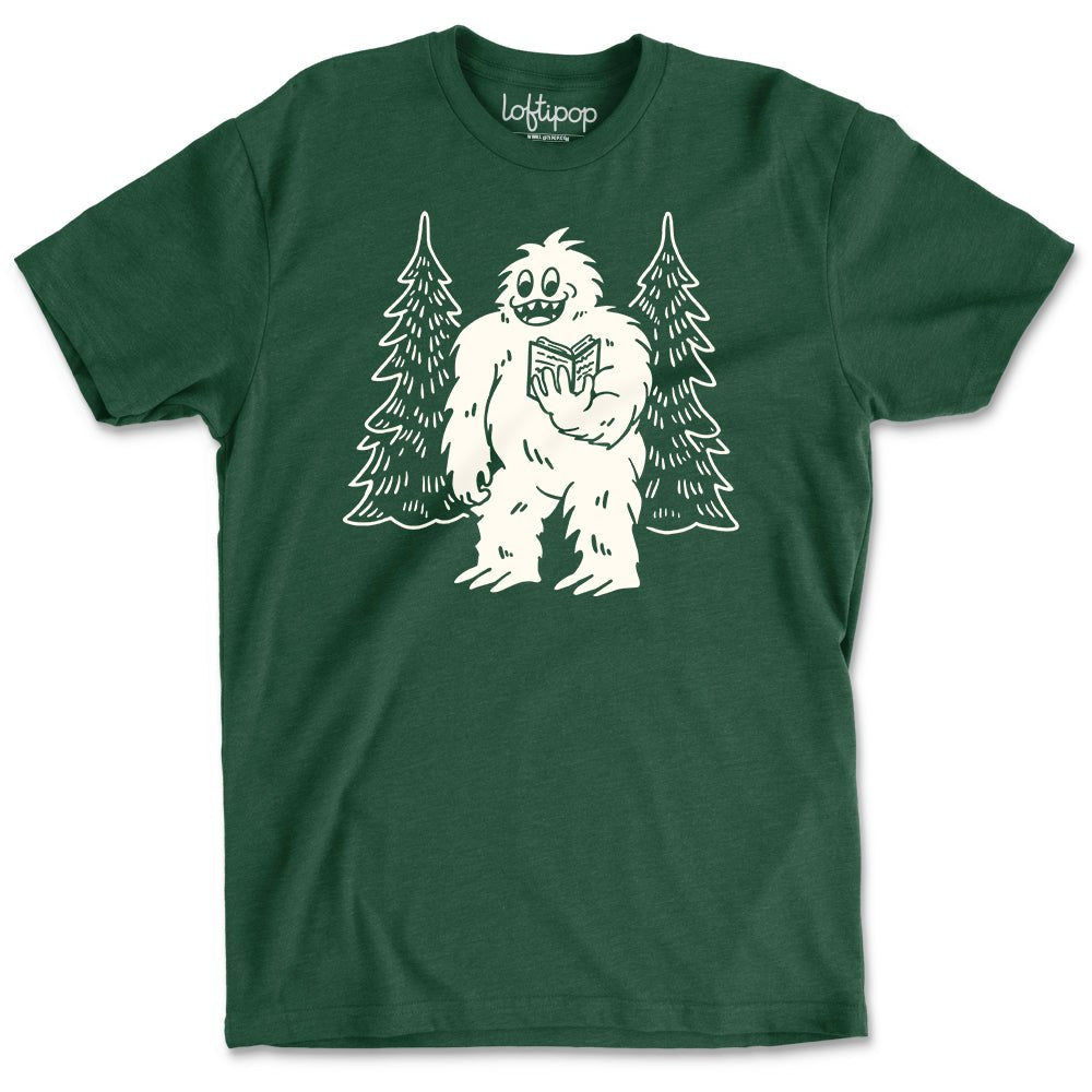 Bookish Yeti Crewneck T-Shirt - Loftipop