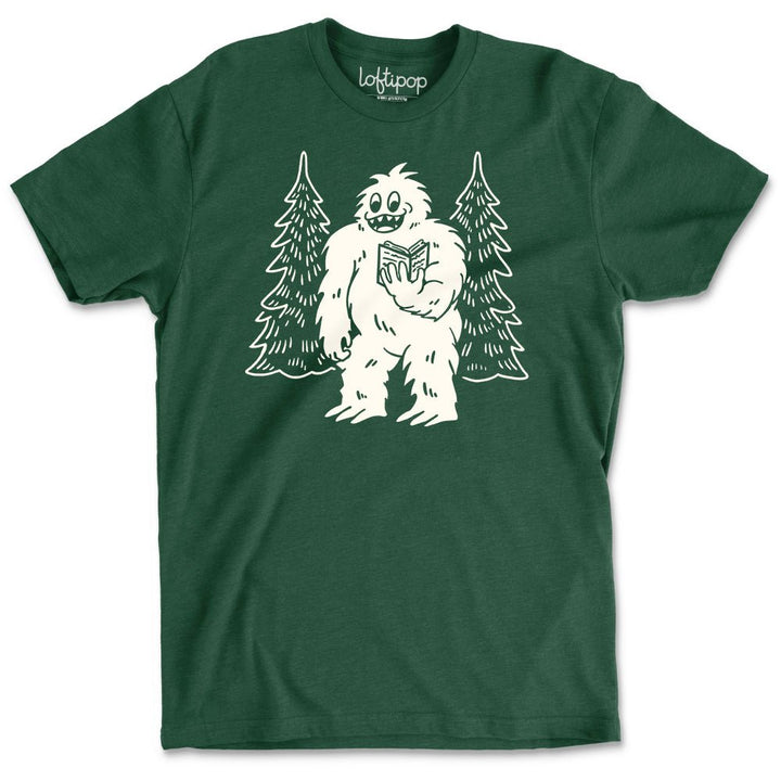 Bookish Yeti Crewneck T-Shirt - Loftipop