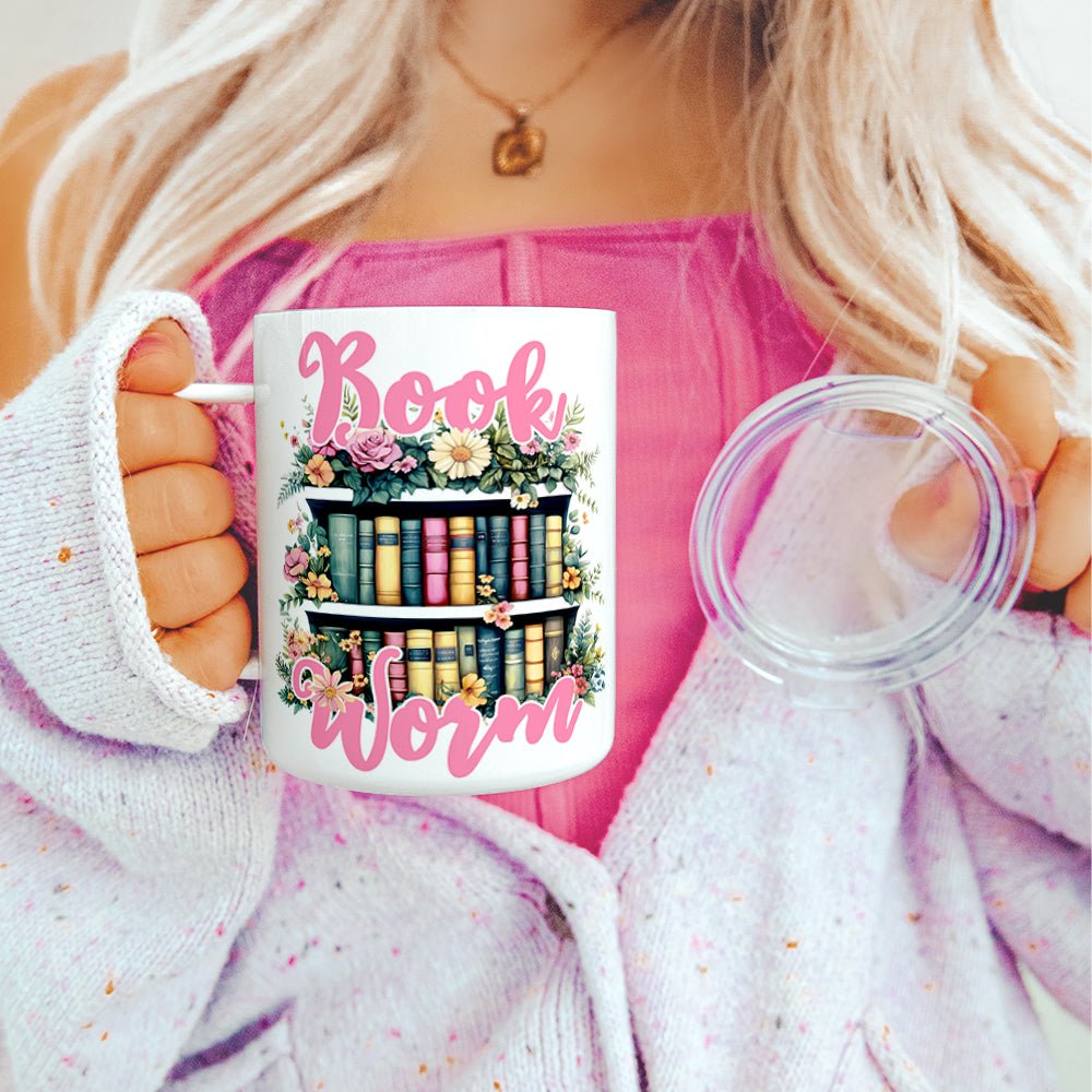 Bookworm Insulated Travel Mug - Loftipop
