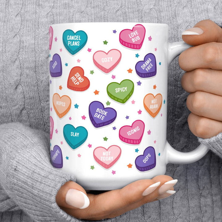 Candy Conversation Hearts Mug - Loftipop