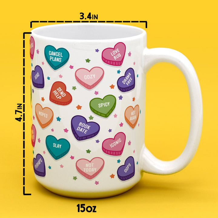 Candy Conversation Hearts Mug - Loftipop
