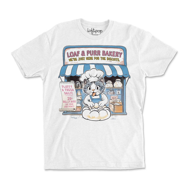 Cat Bakery Crewneck Tshirt - Loftipop