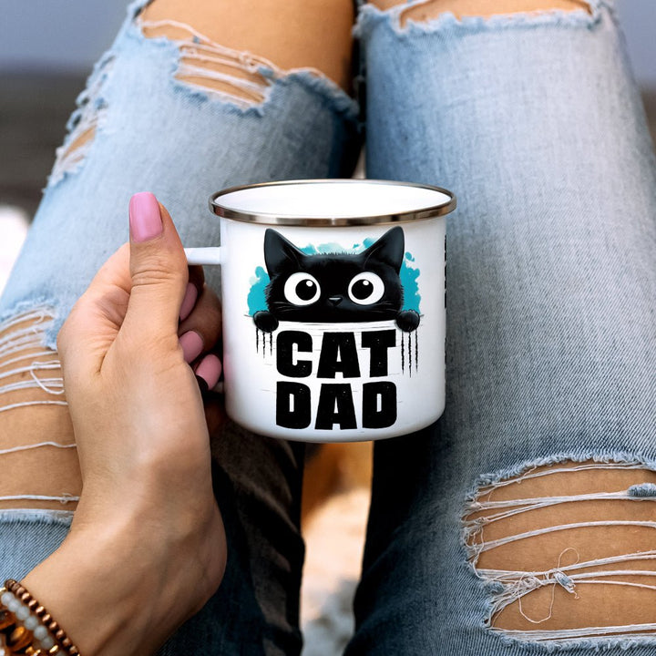 Cat Dad Camp Mug - Loftipop