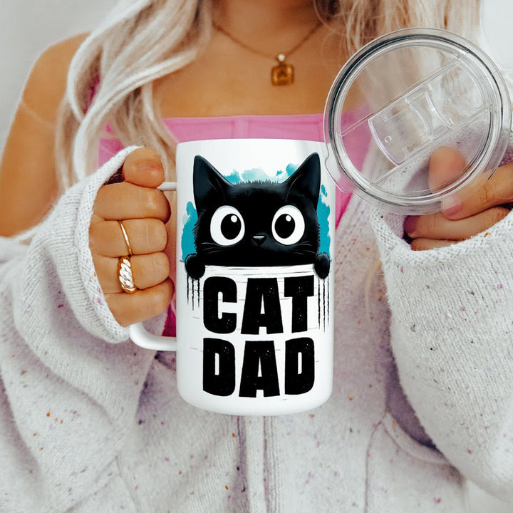 Cat Dad Insulated Travel Mug - Loftipop