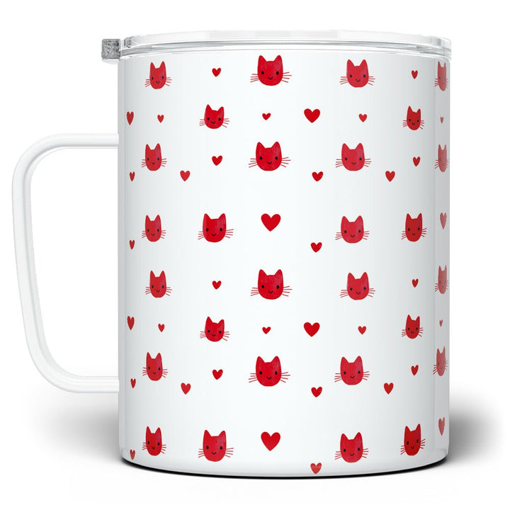 Cat Hearts Insulated Travel Mug - Loftipop