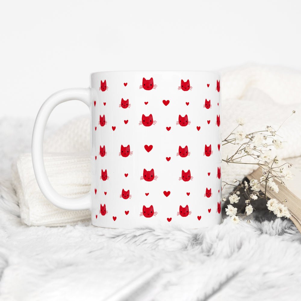 Cat Hearts Mug - Loftipop