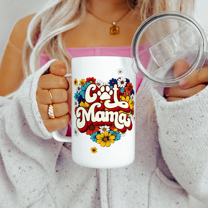 Cat Mama Insulated Travel Mug - Loftipop