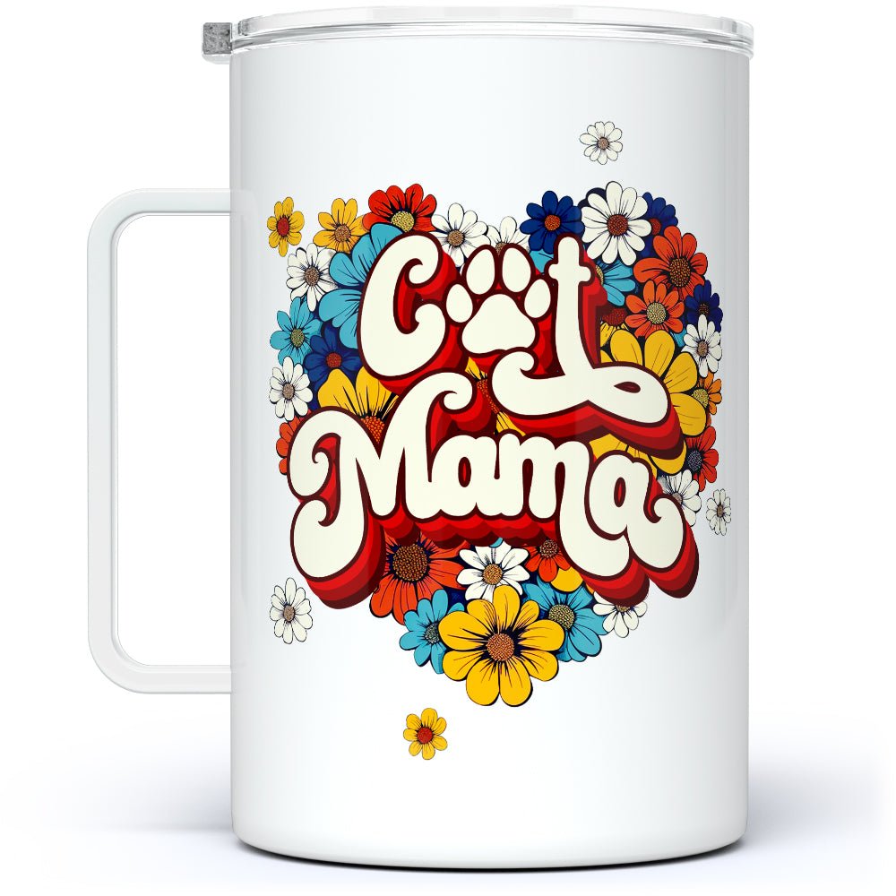 Cat Mama Insulated Travel Mug - Loftipop