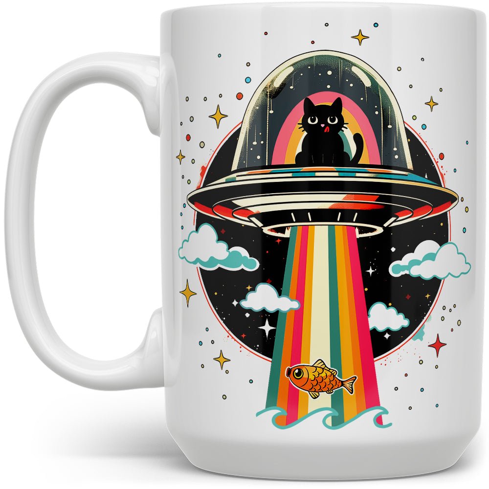 Cat UFO Abduction Mug - Loftipop