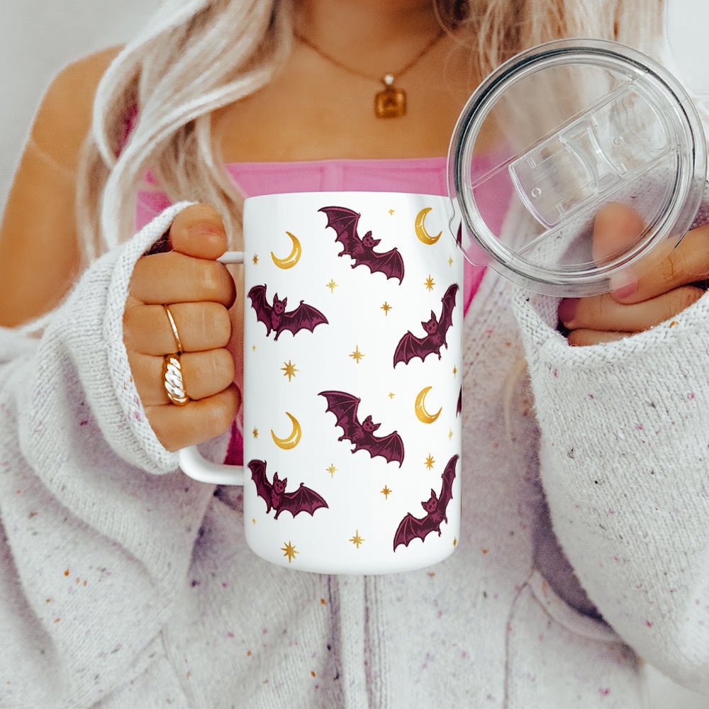 Celestial Bat Insulated Travel Mug - Loftipop