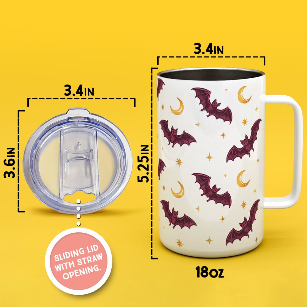 Celestial Bat Insulated Travel Mug - Loftipop