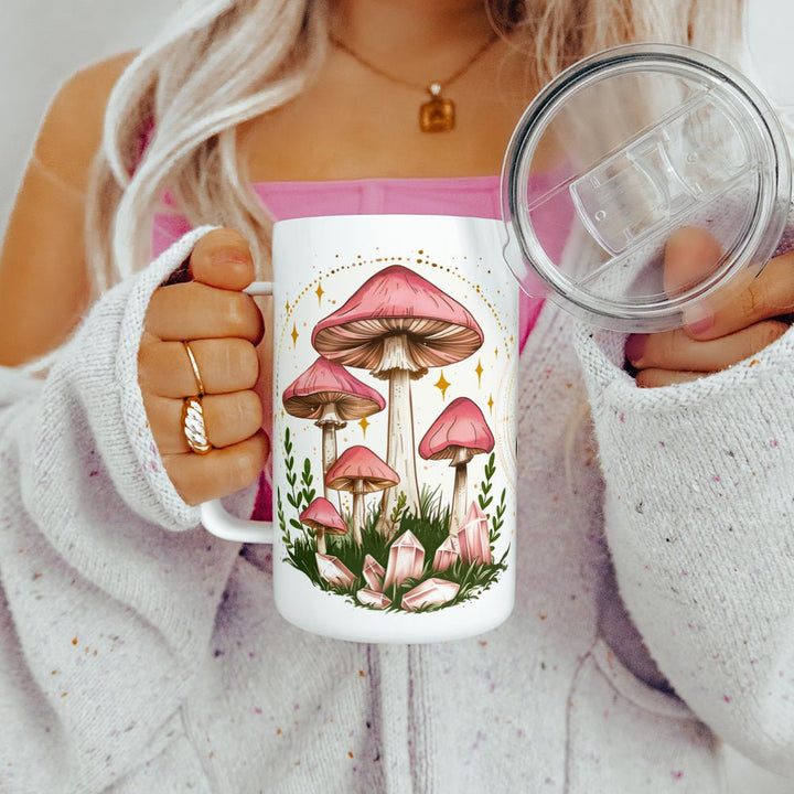 Celestial Mushroom Insulated Travel Mug - Loftipop