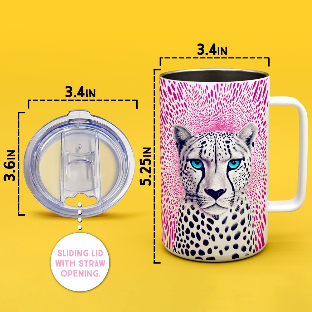 Cheetah Insulated Travel Mug - Loftipop