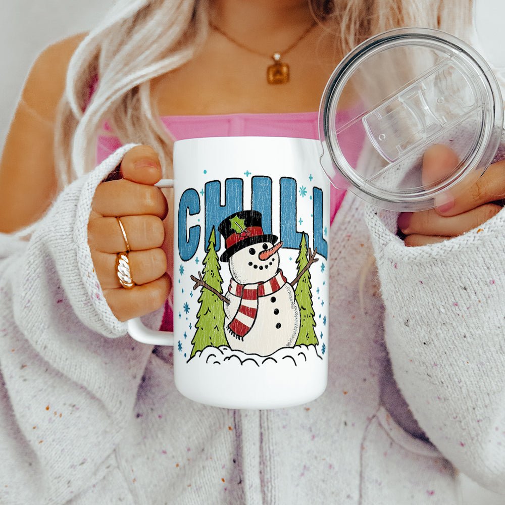 Chill Snowman Insulated Travel Mug - Loftipop