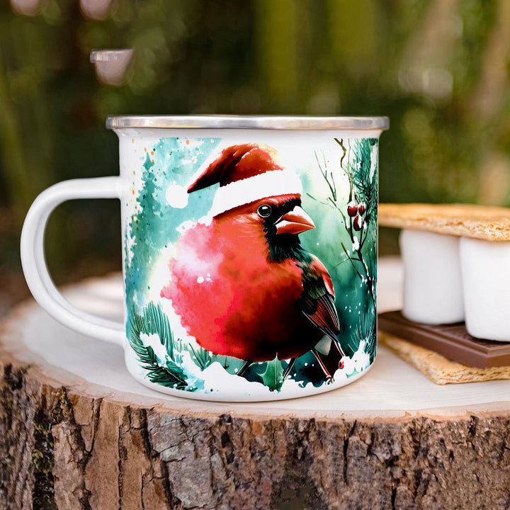 Christmas Cardinal Camp Mug - Loftipop