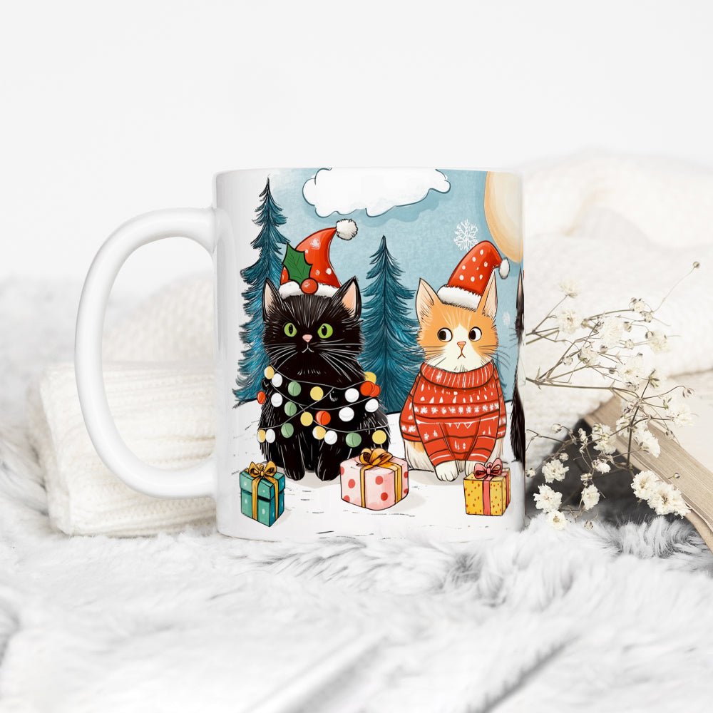 Christmas Cats Mug - Loftipop