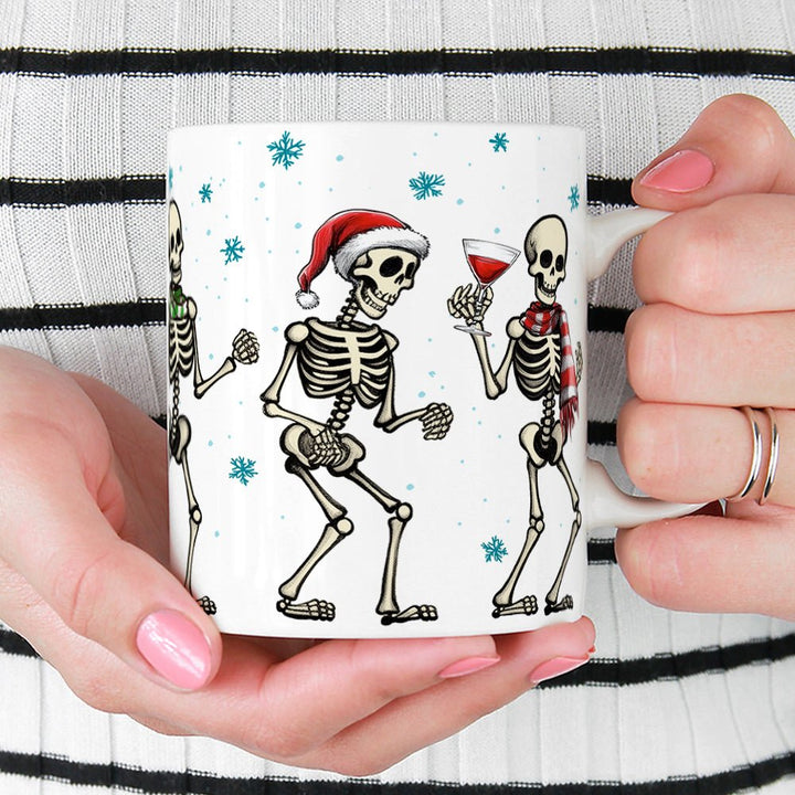 Christmas Dancing Skeleton Mug - Loftipop