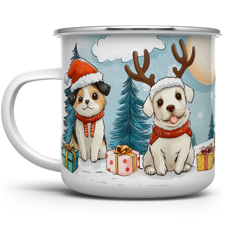 Christmas Dogs Camp Mug - Loftipop