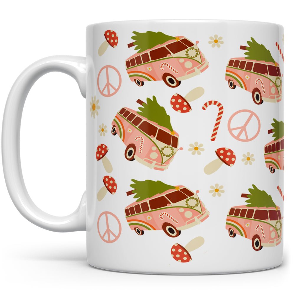 Christmas Peace Bus Mug - Loftipop