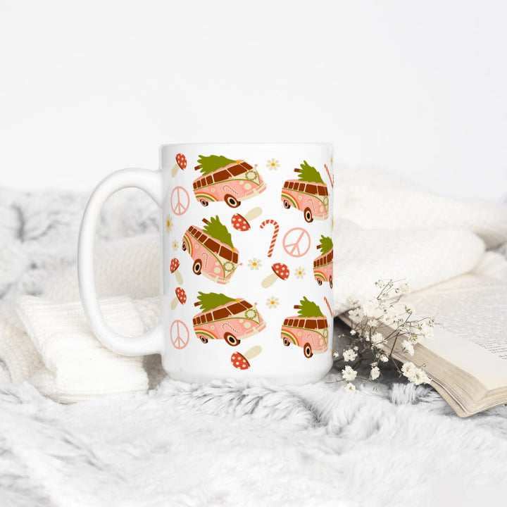 Christmas Peace Bus Mug - Loftipop